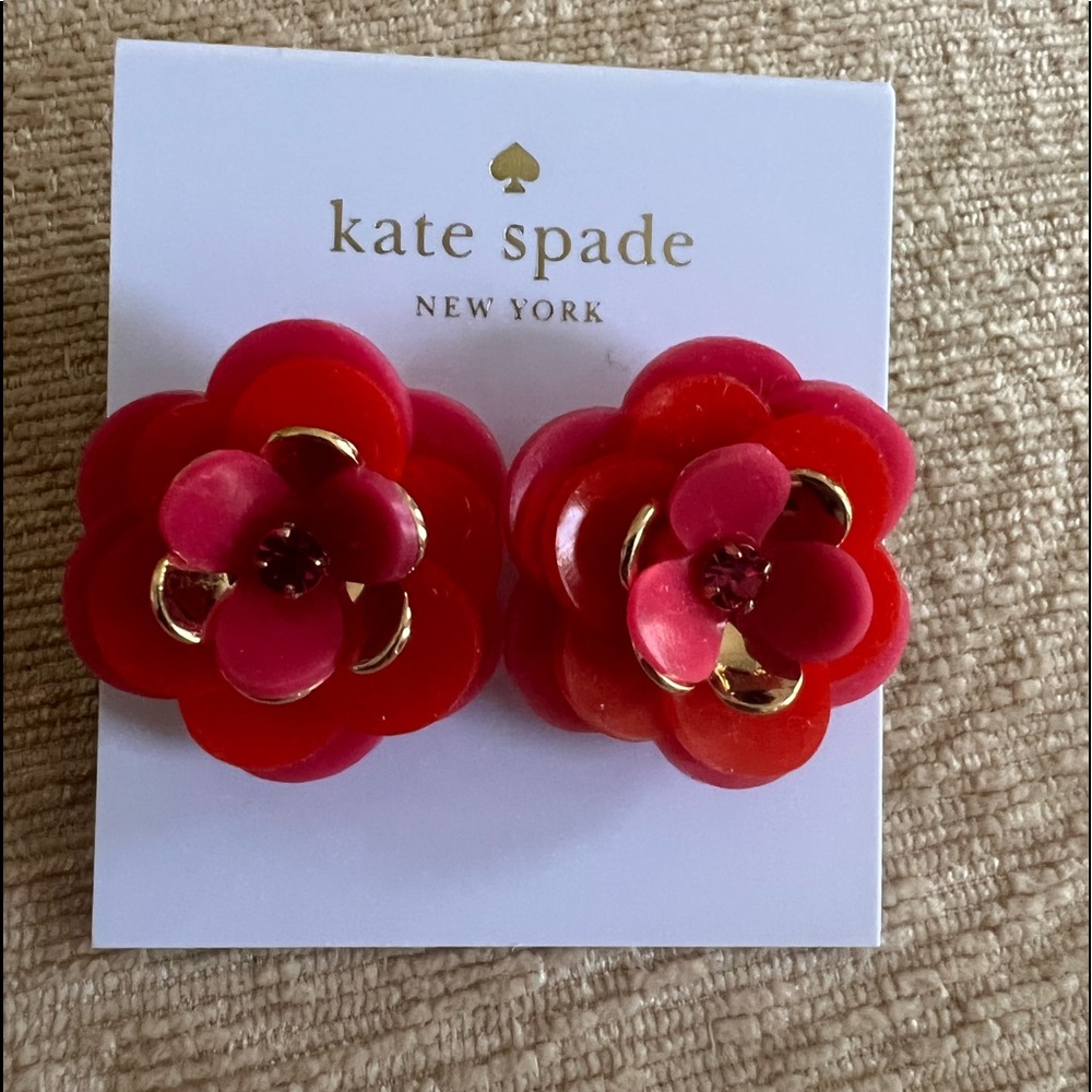 Kate spade rose posies earrings